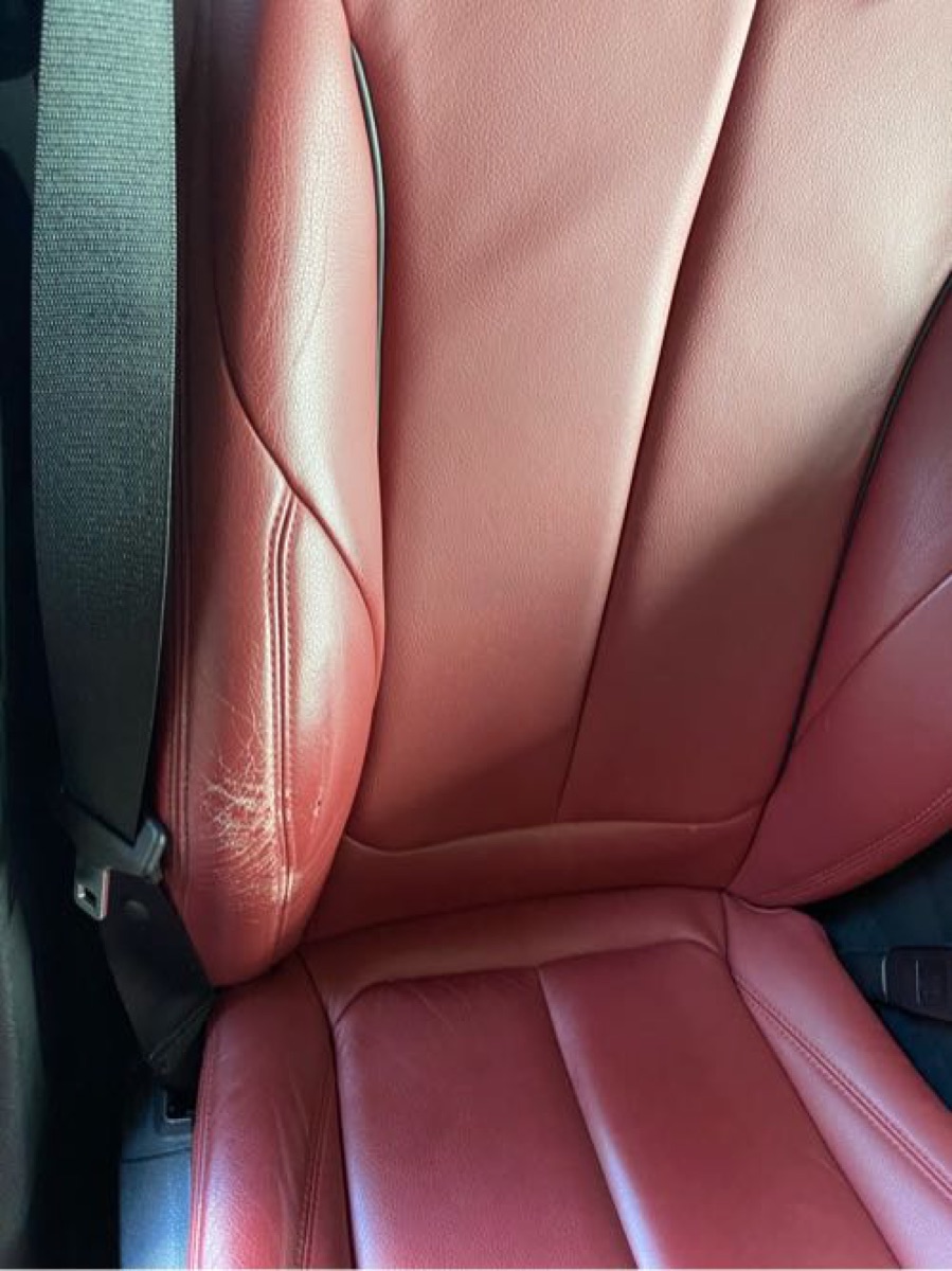 自動車内装修理 BMWシート劣化修理 施工写真 2