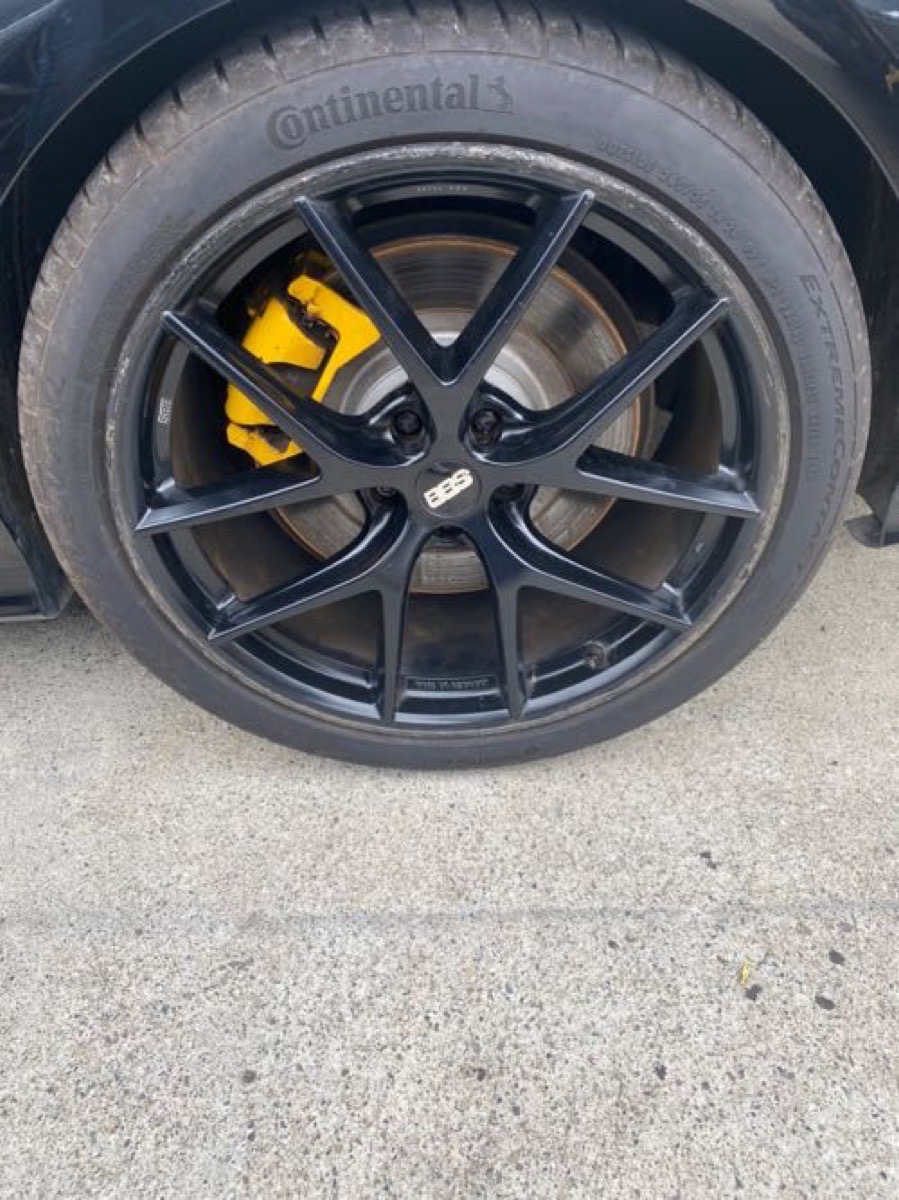 ホイール修理 純正ホイール 部分塗装修理 BBS 施工写真 1