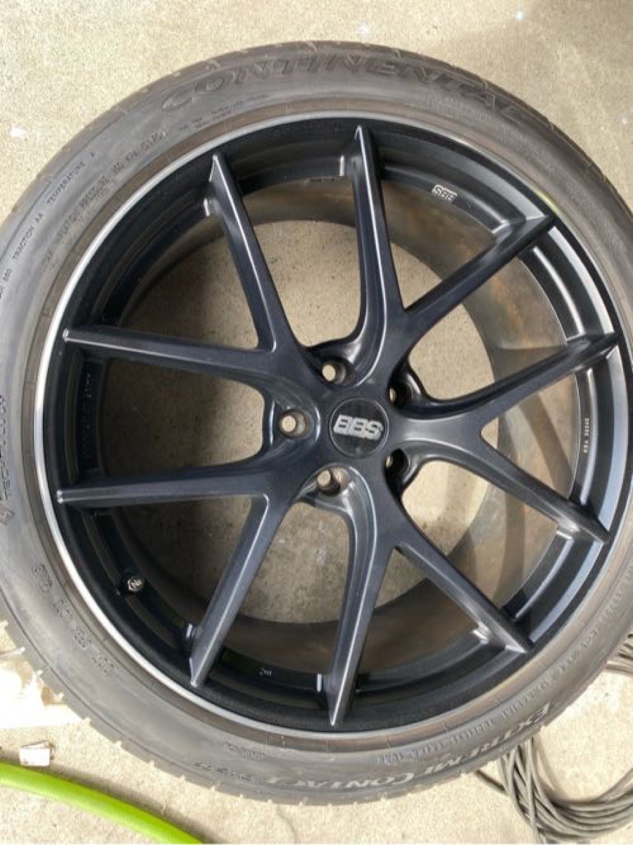 ホイール修理 純正ホイール 部分塗装修理 BBS 施工写真 2