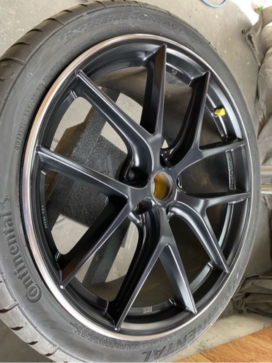 ホイール修理 純正ホイール 部分塗装修理 BBS 施工写真 3