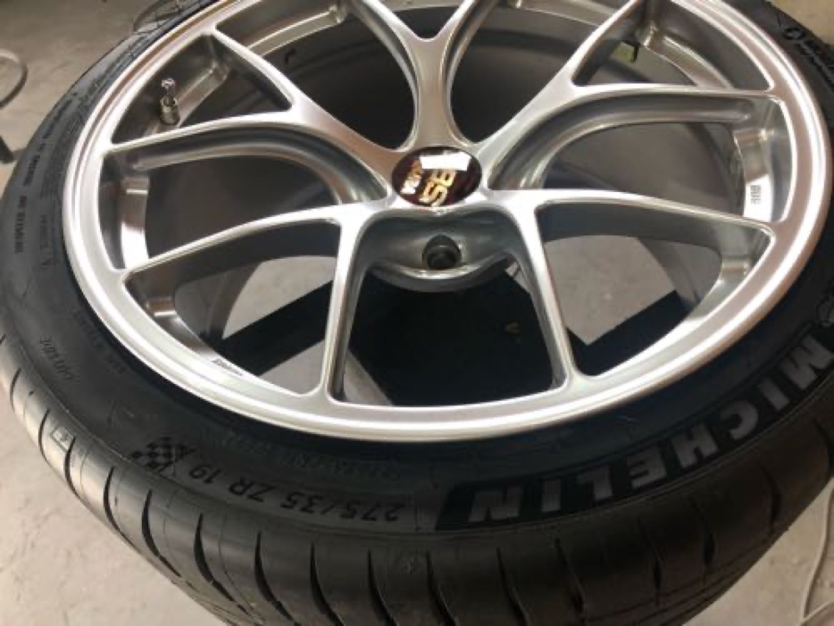 BBS シルバーホイール リムガリ傷修理 施工写真 3