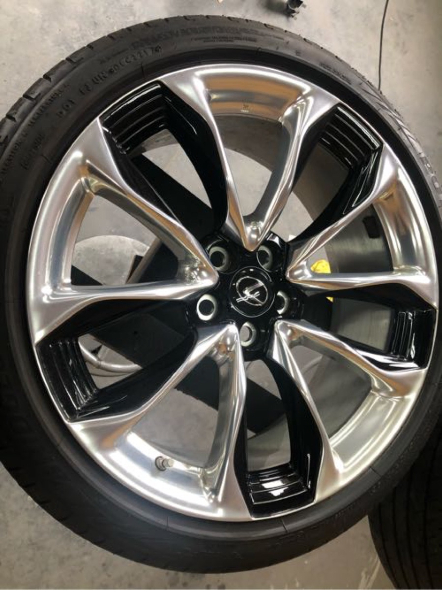 レクサスLC 純正ホイール 部分塗装修理 施工写真 3
