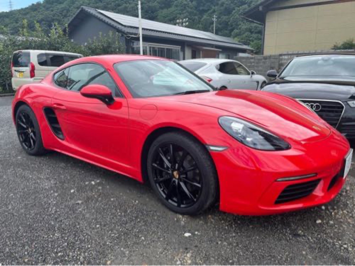 ポルシェ ケイマンホイール修理 純正ホイール カラーチェンジ 施工写真 3