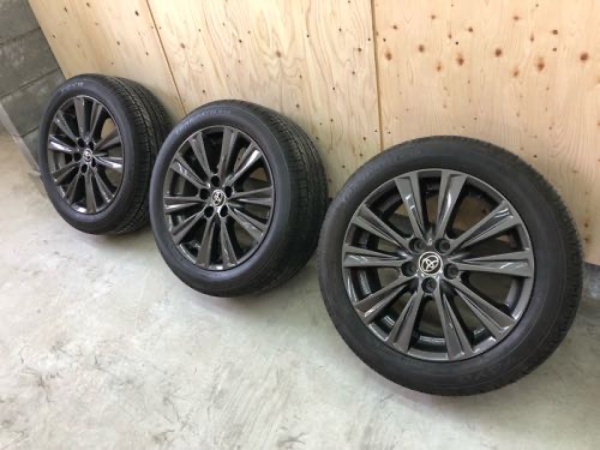 ベルファイア純正ホイールガンメタカラーチェンジ 施工写真 3